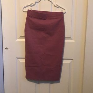 Light pink pencil skirt